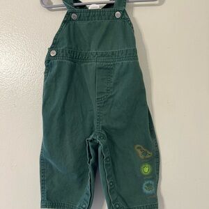 Carter's Green Kids Overalls with Fun Patches